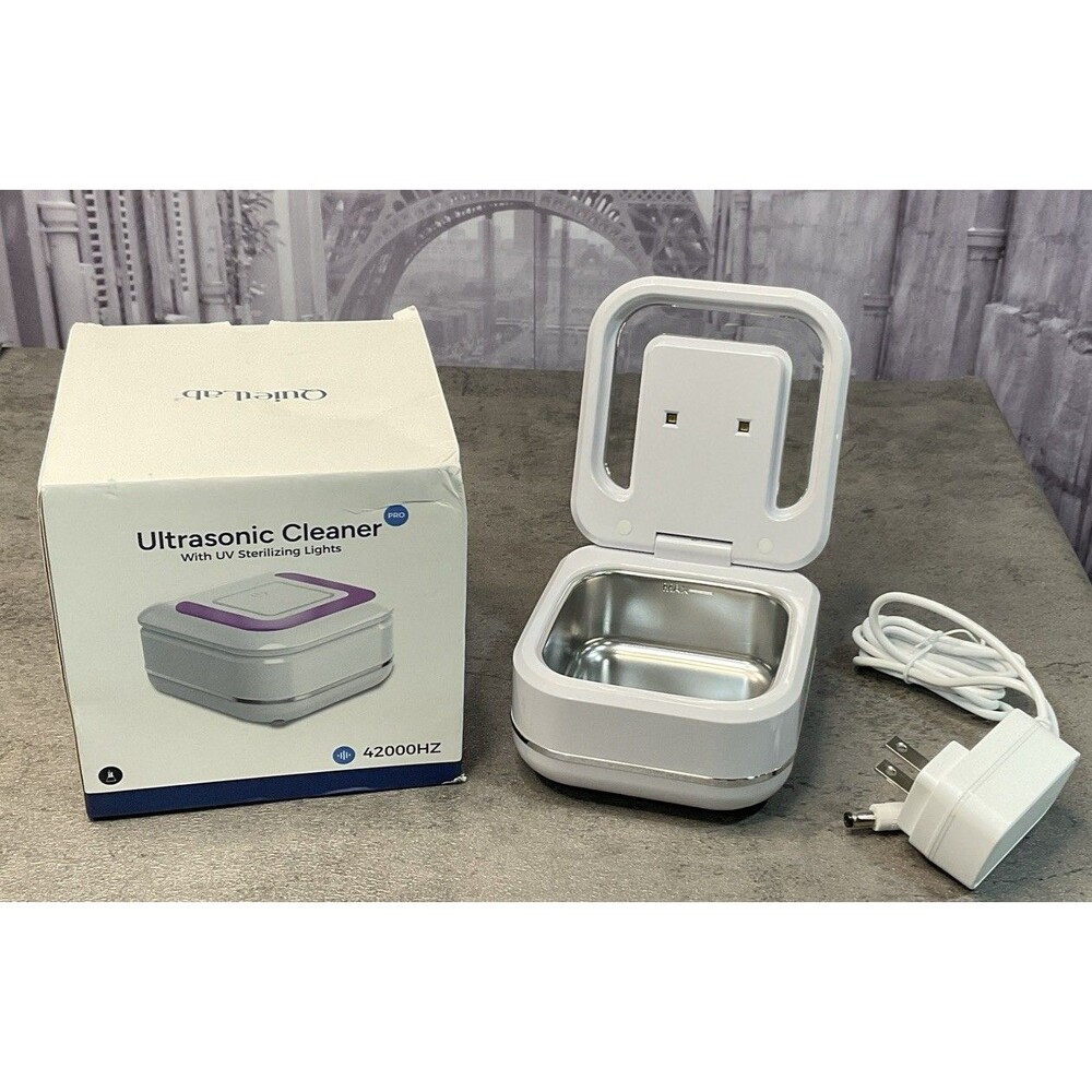 QuietLab Ultrasonic Cleaner w/UV Sterilizing Lights 42000 HZ